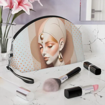 Abstract Girl Face Design - Woman Makeup Bag - Jaylorna