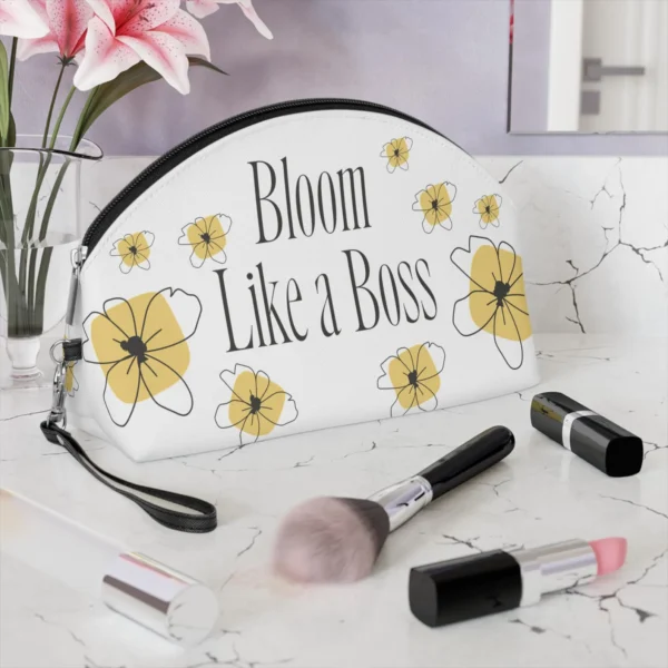 Bloom Like a Boss Design - Woman Makeup Bag - Jaylorna