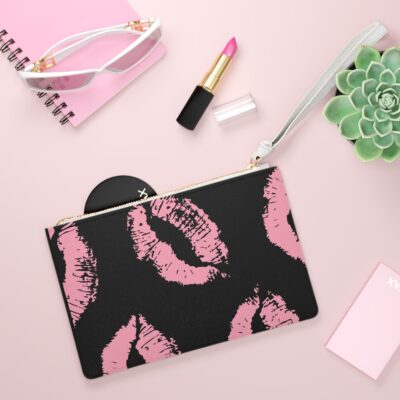 Kiss Print Design - Feminine Purse Clutch Bag - Jaylorna