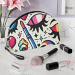 Pop Art Eyes & Lips Design - Woman Makeup Bag - Jaylorna