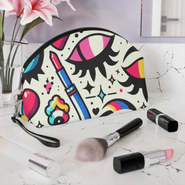 Pop Art Eyes & Lips Design - Woman Makeup Bag - Jaylorna