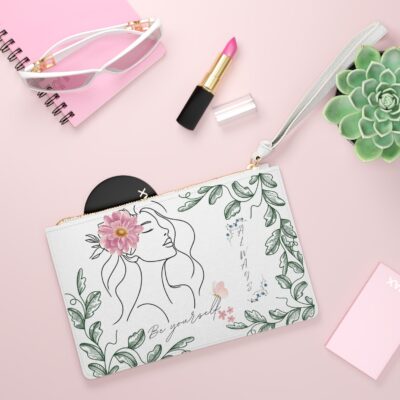 Be Yourself Quote Design - Feminine Purse Clutch Bag - Jaylorna