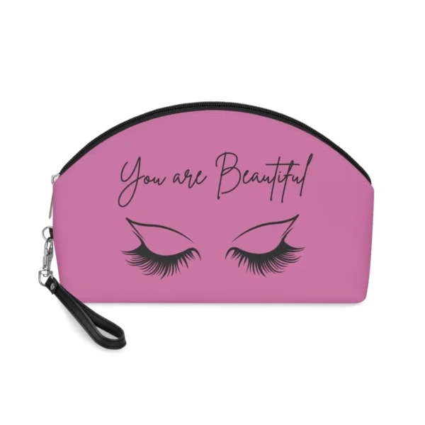 You Are Beautiful Eye Pink Design - Woman Makeup Bag - Jaylorna
