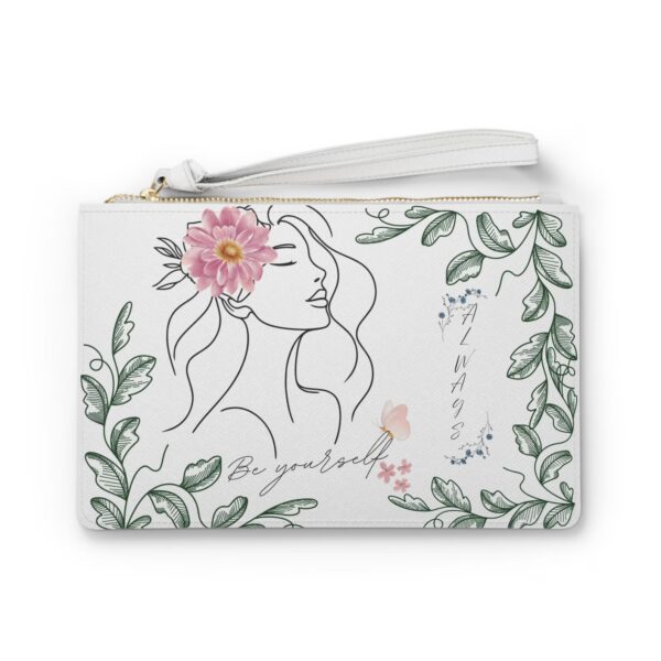 Be Yourself Quote Design - Feminine Purse Clutch Bag - Jaylorna