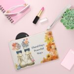 Vintage Floral Garden Design - Feminine Purse Clutch Bag - Jaylorna