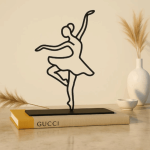 Jaylorna 3D Minimalist Dancer Printed On Demand - Customized Line Art Figure