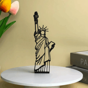 Jaylorna 3D Personalized Statue of Liberty Printed On Demand - Customized Line Art Figure