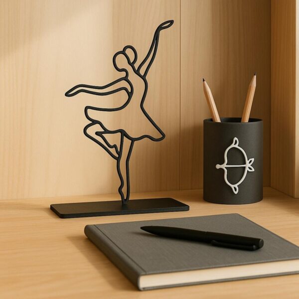 Jaylorna 3D Minimalist Dancer Printed On Demand - Customized Line Art Figure - Image 2