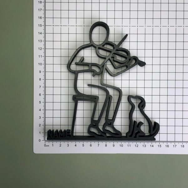 Jaylorna 3D Violinist Printed On Demand - Customized Line Art Figure - Image 3